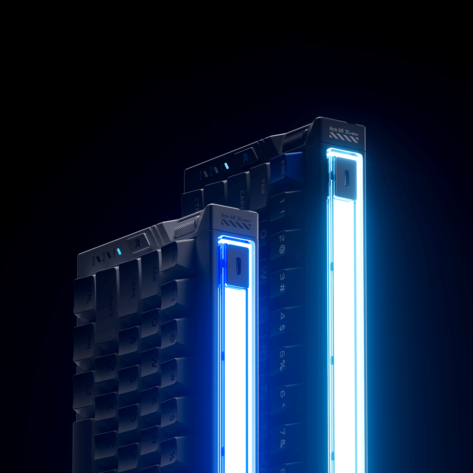 Klaviatūra MCHOSE Ace 68 Turbo Full-aluminum Esports Magnetinė Hall Effect (Nova Baltas) - Mount Tai Magnetic Switch GT Switches aprašymas - Prekės nuotrauka