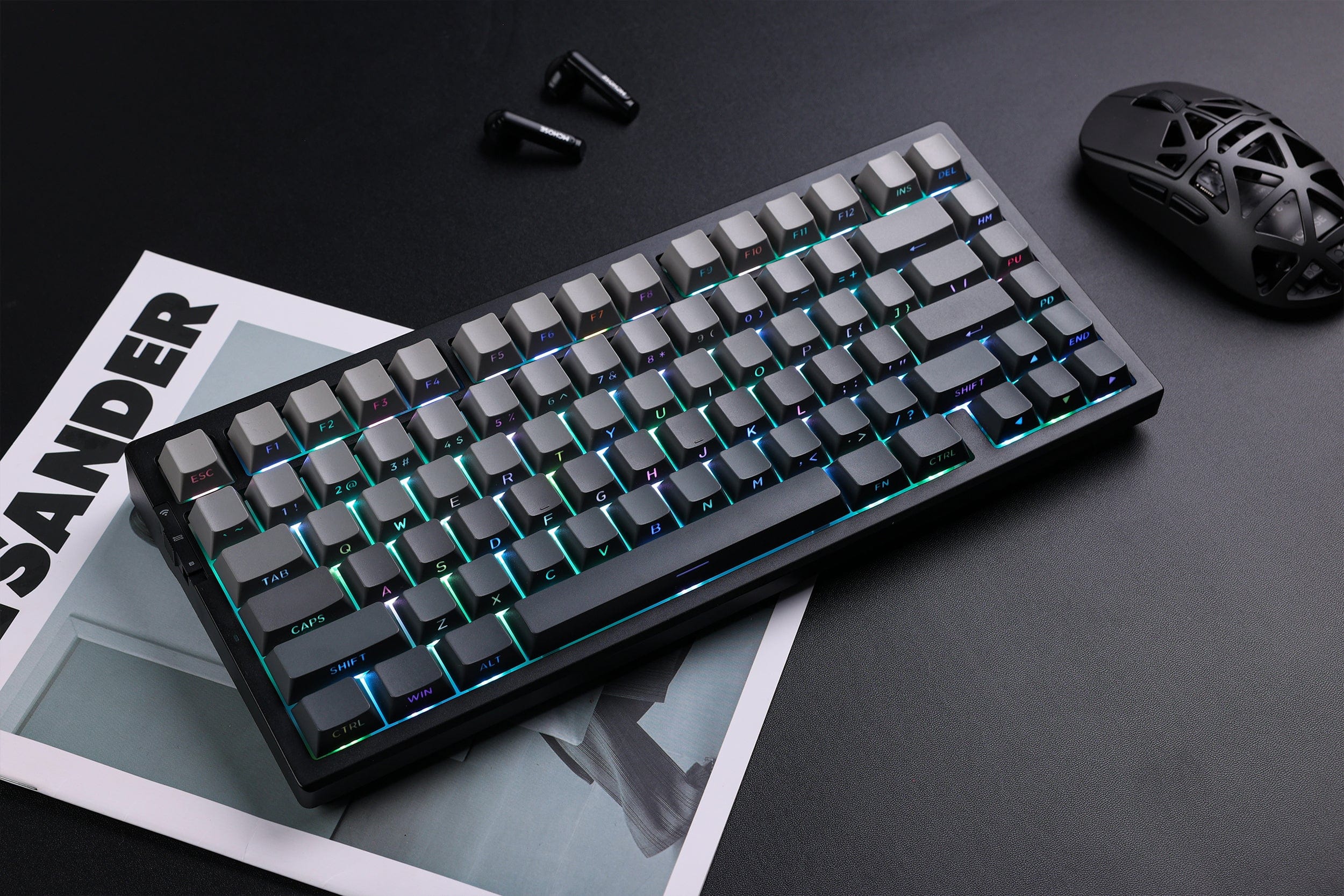 Klaviatūra MCHOSE G75 PRO (Arctic Snow) - Matcha Latte V2 Switches aprašymas - Prekės nuotrauka
