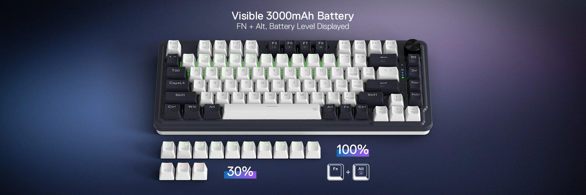 Klaviatūra Redragon Ucal Magnetic K673WB-RGB-M aprašymas - Prekės nuotrauka