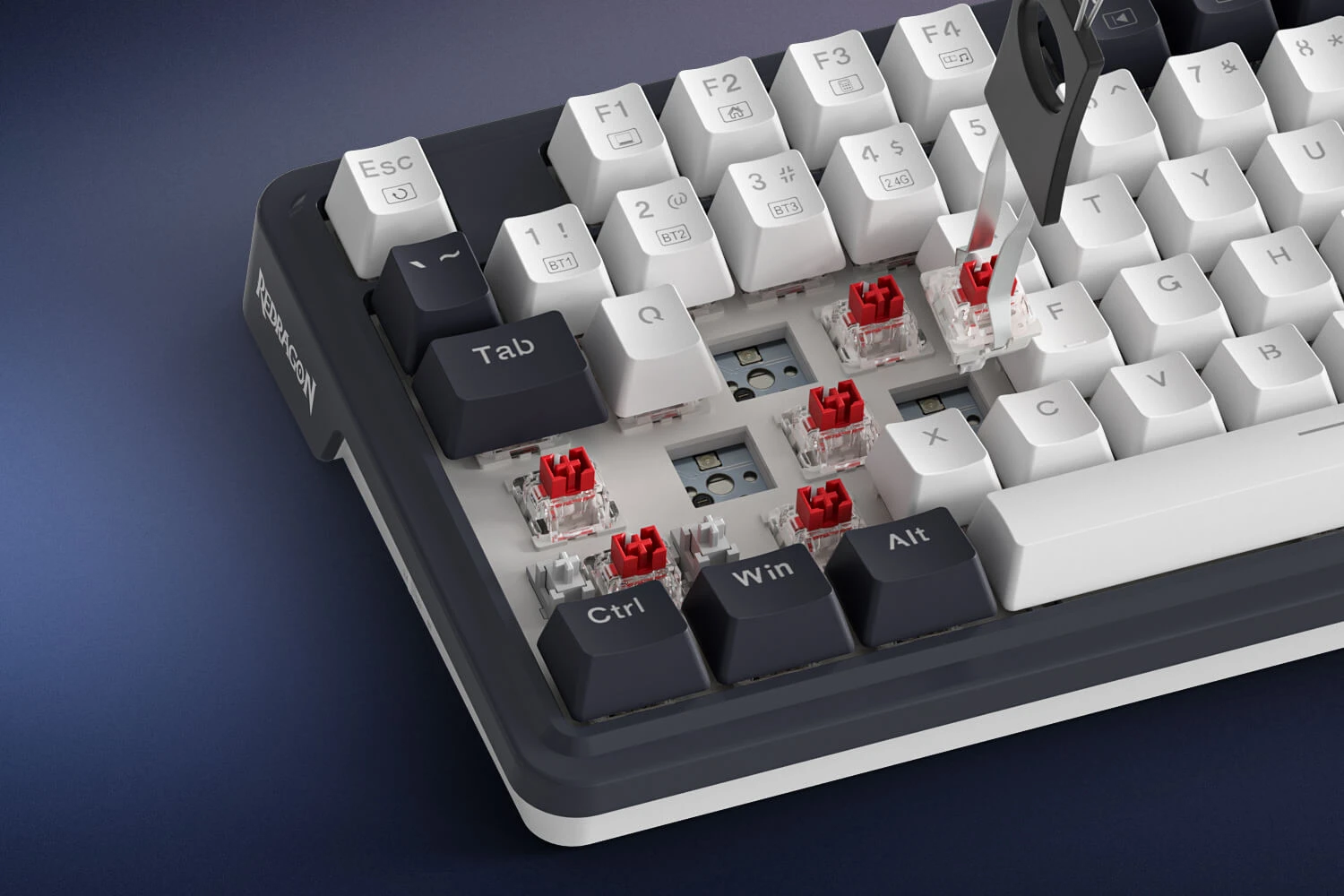 Klaviatūra Redragon Ucal Magnetic K673WB-RGB-M aprašymas - Prekės nuotrauka