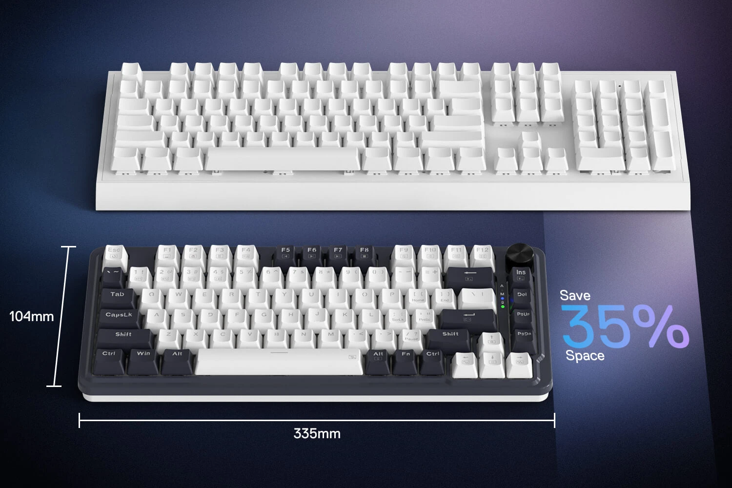 Klaviatūra Redragon Ucal Magnetic K673WB-RGB-M aprašymas - Prekės nuotrauka