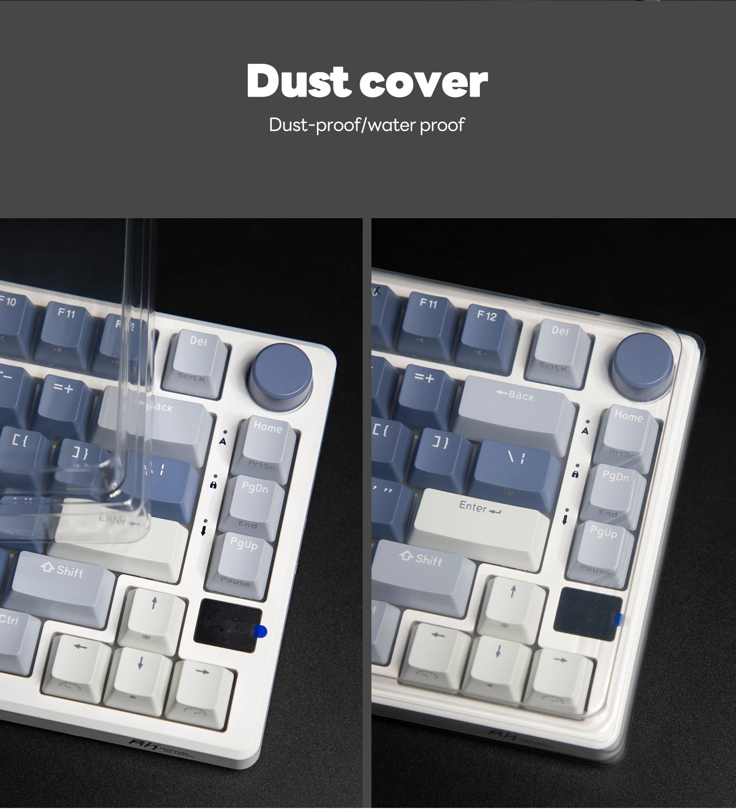 Klaviatūra Royal Kludge RK M75 (Ocean mėlynas) - RK Creamy Switches aprašymas - Prekės nuotrauka