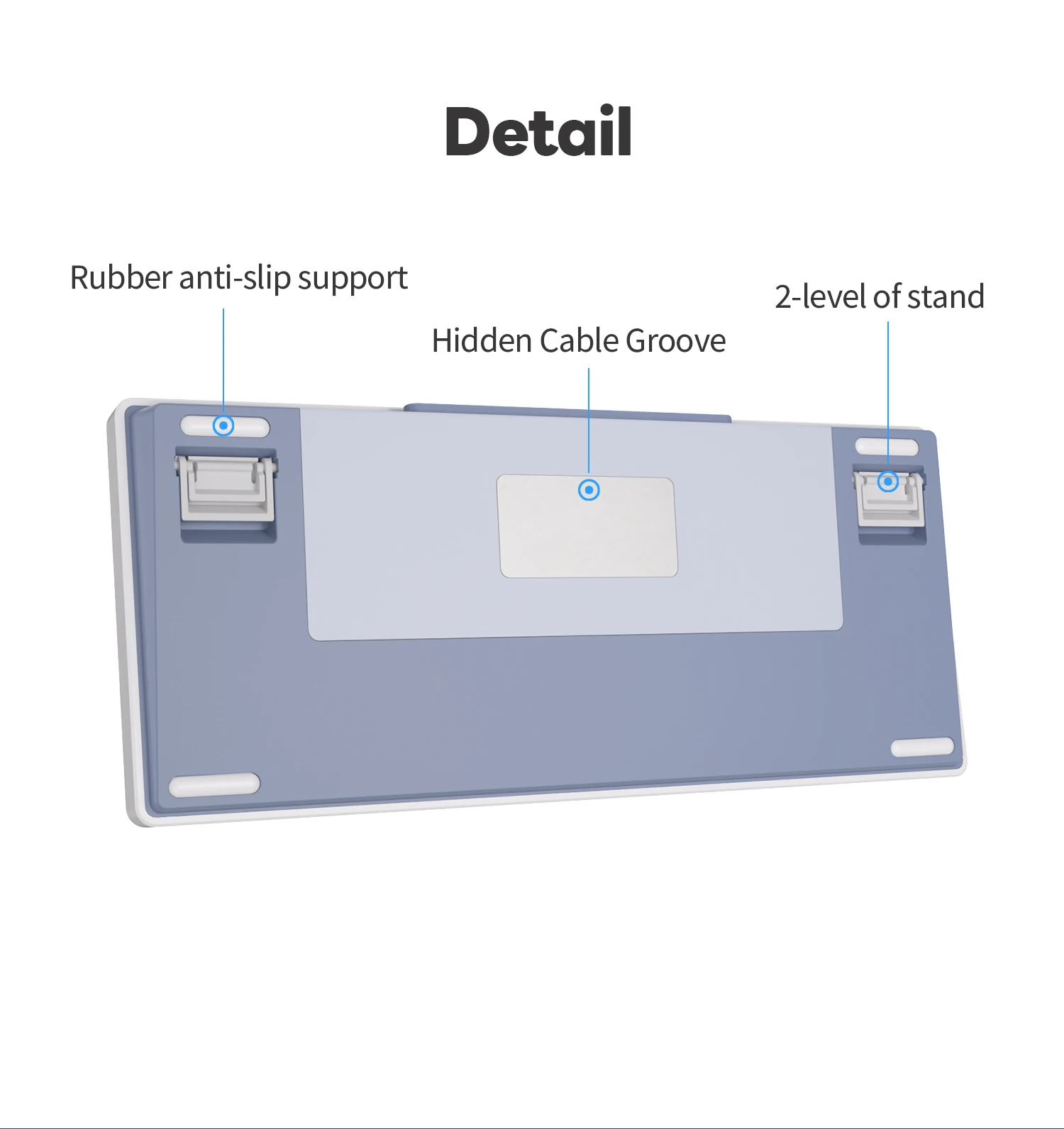 Klaviatūra Royal Kludge RK M75 (Ocean mėlynas) - RK Creamy Switches aprašymas - Prekės nuotrauka