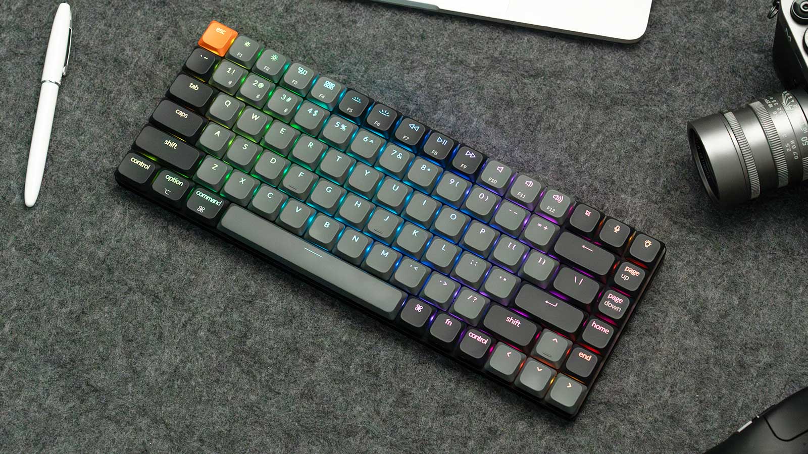 Klaviatūra KEYCHRON K3 RGB K3X-B3, juoda aprašymas - Prekės nuotrauka
