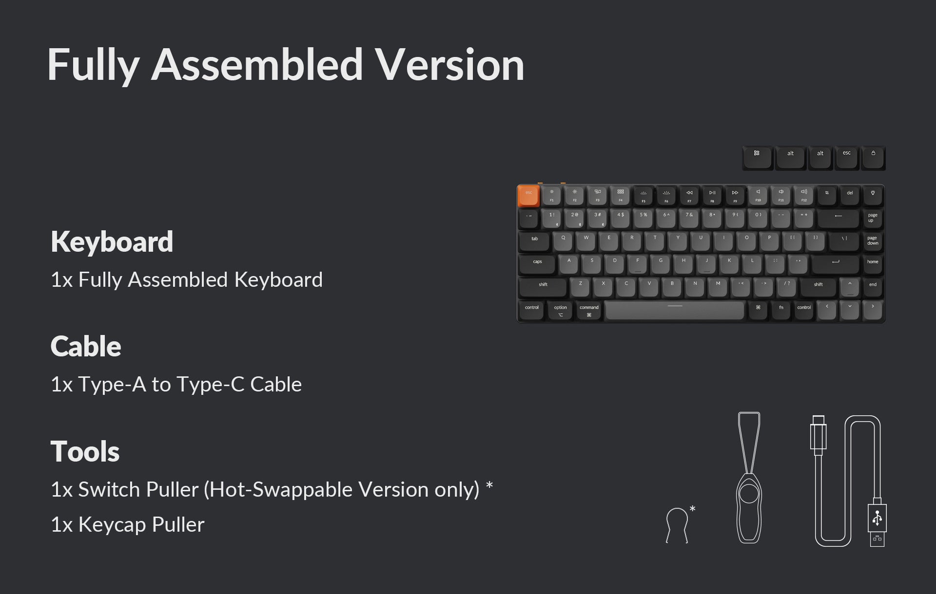 Klaviatūra KEYCHRON K3 RGB K3X-B3, juoda aprašymas - Prekės nuotrauka