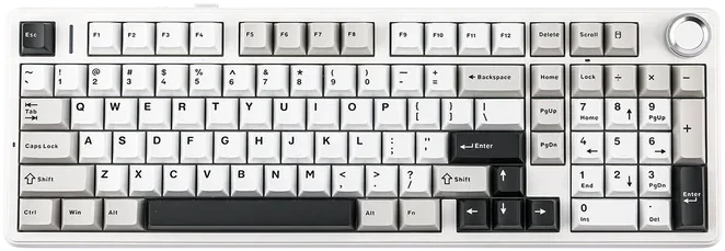 Klaviatūra Aula F99 PRO (Balta/Pilka)
