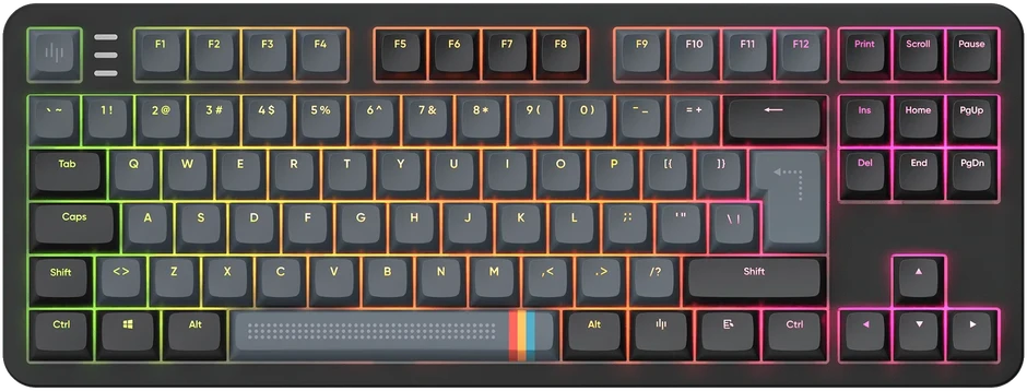 Klaviatūra Dark Project ALU87A (Midnight) ISO išdėstymas - G3MS Zircon Switches