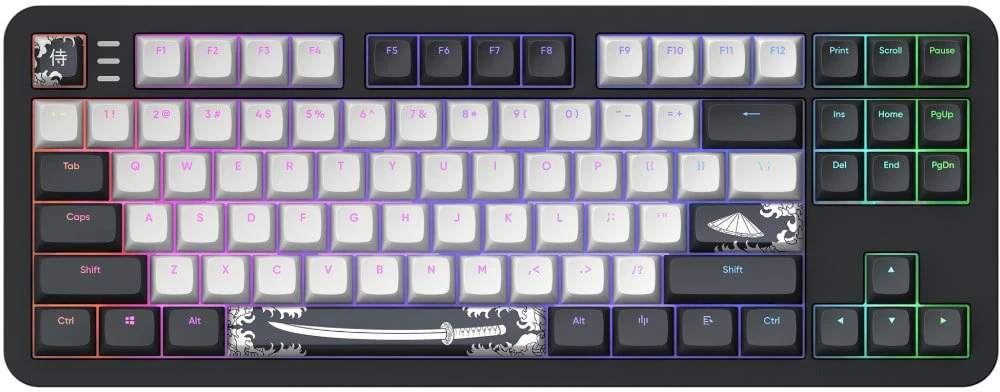 Klaviatūra Dark Project Dark Tamsus projektas ALU Bushido