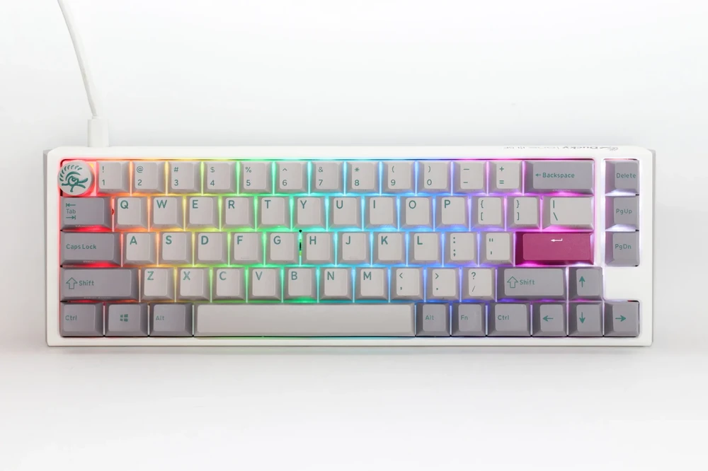 Klaviatūra Ducky One 3 Mist Pilkas MX-Raudona (US)