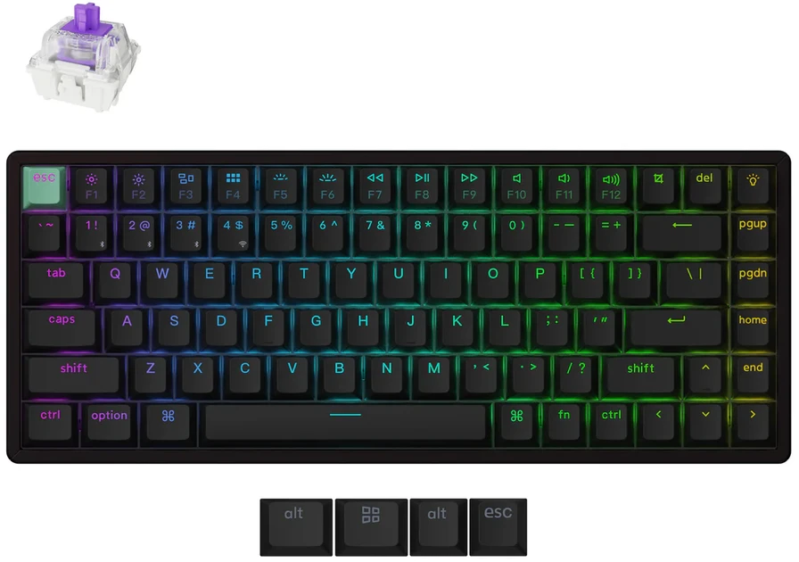Klaviatūra Keychron K2H-J1 75 % magnetinis