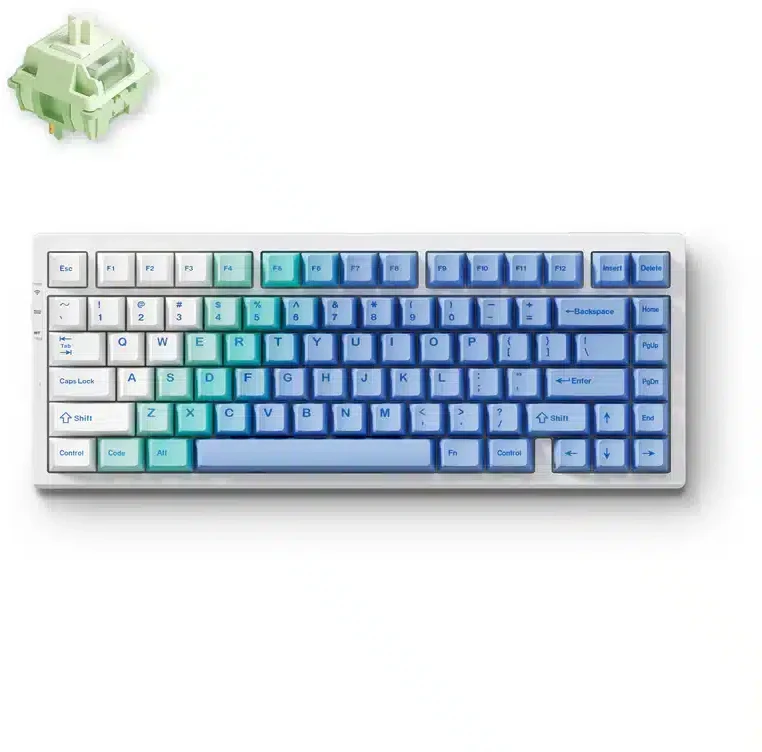 Klaviatūra MCHOSE G75 PRO (Arctic Snow) - Matcha Latte V2 Switches