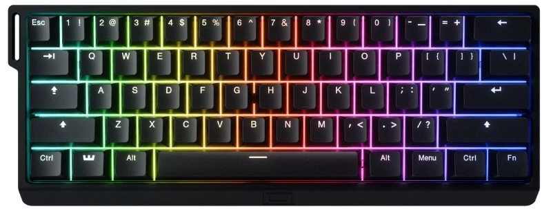 Wooting 60HE+ – US išdėstymas – Lekker L60 V2 Switches – Juodas (Juoda) Magnetinė Žaidimų Klaviatūra