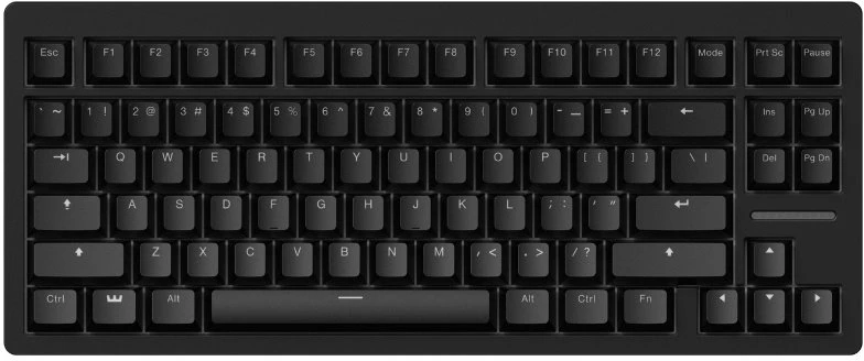 Wooting 80HE - US išdėstymas - Lekker L60 V2 Switches - PCR Ghost (Permatoma) Magnetinė Žaidimų Klaviatūra