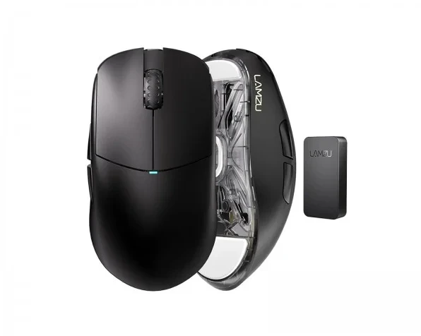 HP Lamzu Atlantis V2 4K Juodas Belaidė Žaidimų Pelė juodos spalvos