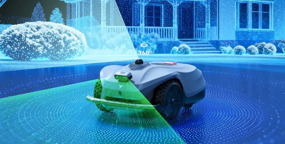 Belaidis lidarinis vejos robotas 60 arų Neomow X2 PRO, Hookii
