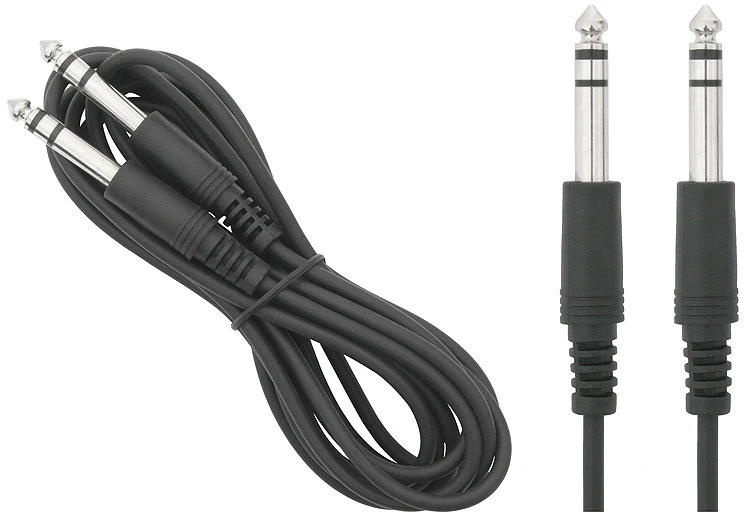 6,3 mm stereo garso laidas 1m