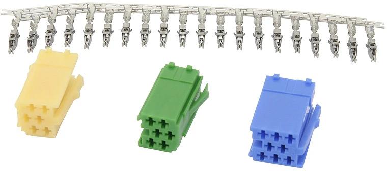 Blow Oem ISO mini kištukas 3x korpusas + kaiščiai
