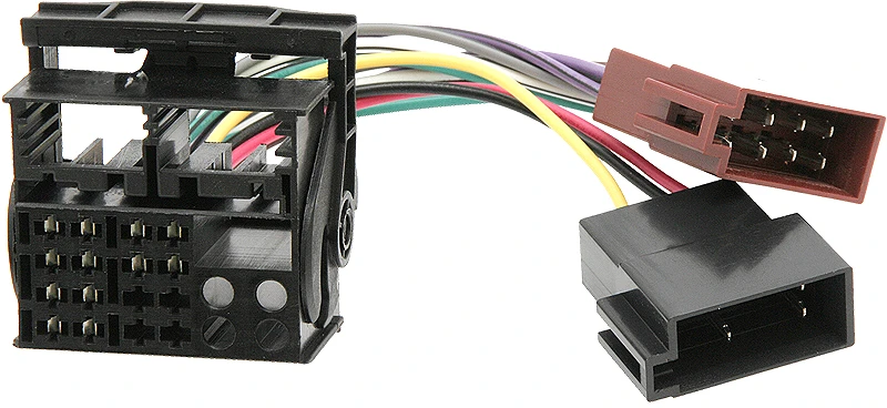 VW radijo adapteris su ISO jungtimis