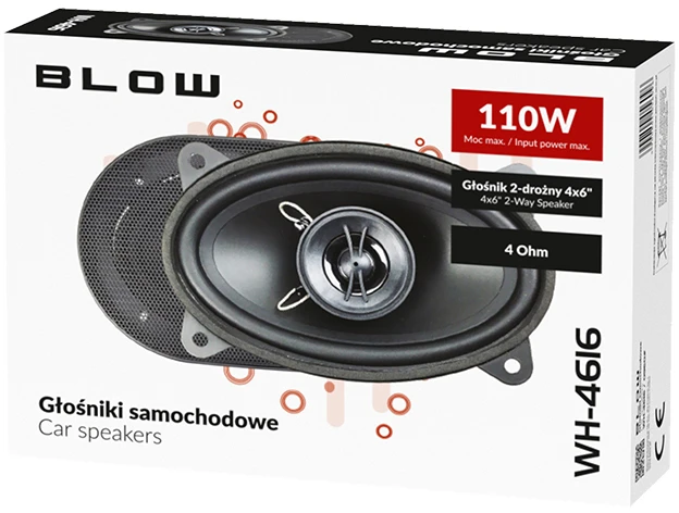 BLOW 0960# Automobilinis garsiakalbis BLOW WH-4616 4x6 2way