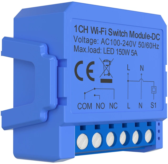 „Avatto WSM16-DC32V-1“ WiFi jungiklis 1 kanalo sausas kontaktas