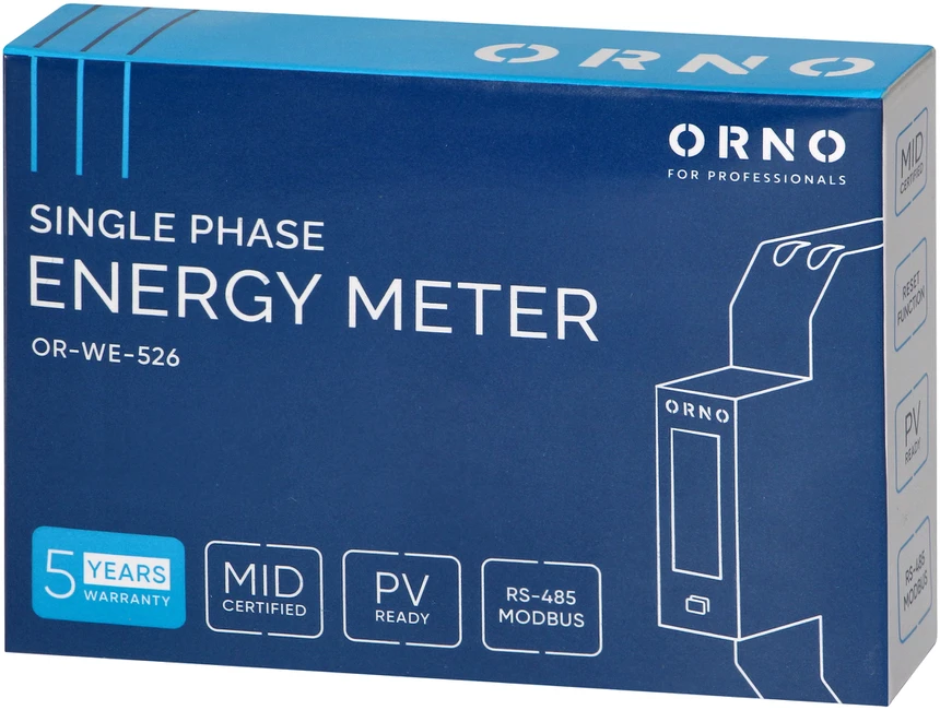 ELEKTROS ENERGIJOS SKAITIKLIS OR-WE-526 VIENFAZIS ORNO