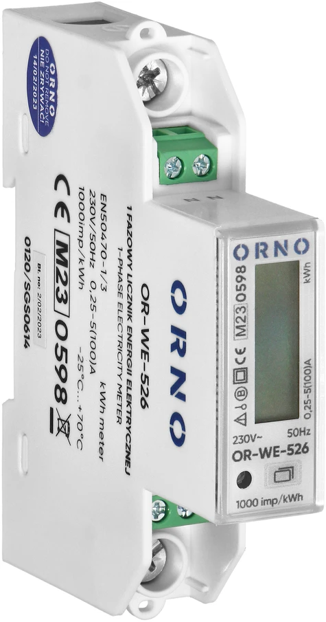ELEKTROS ENERGIJOS SKAITIKLIS OR-WE-526 VIENFAZIS ORNO