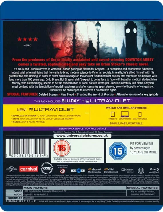 104 Drakula – Legenda atgyja naują gyvenimą – SENA LEGENDA NAUJAS KRAUJAS – Pilnas mini serialas Blu-Ray