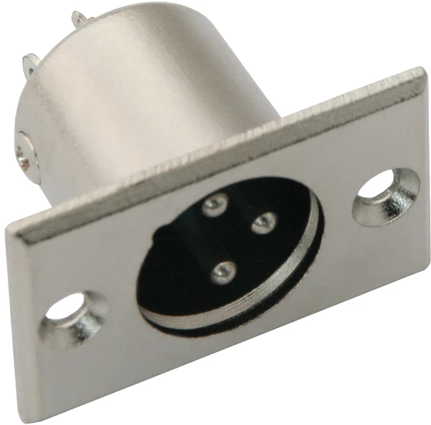 1053# 3p XLR mikrofono kištukas korpusui