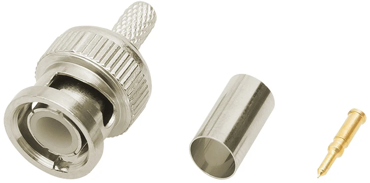 1091# BNC kištukas 50ohm, užspaustas RG58 cu