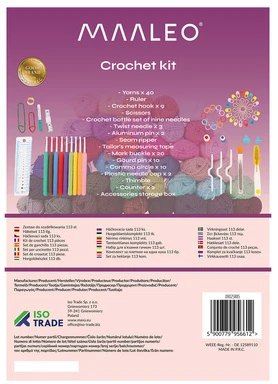 Crochet set 113pcs Maaleo 25885