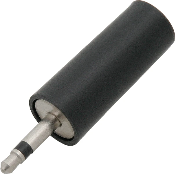 AUX 2.5 mm mono kištukas su juodu korpusu