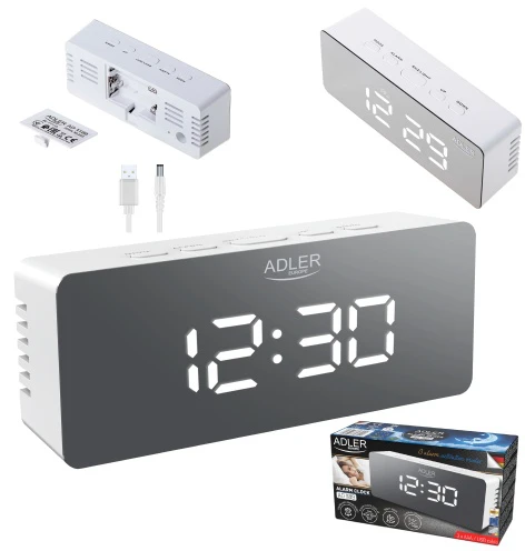 Adler | Žadintuvas | AD 1189W | Signalizacijos funkcija | Baltas