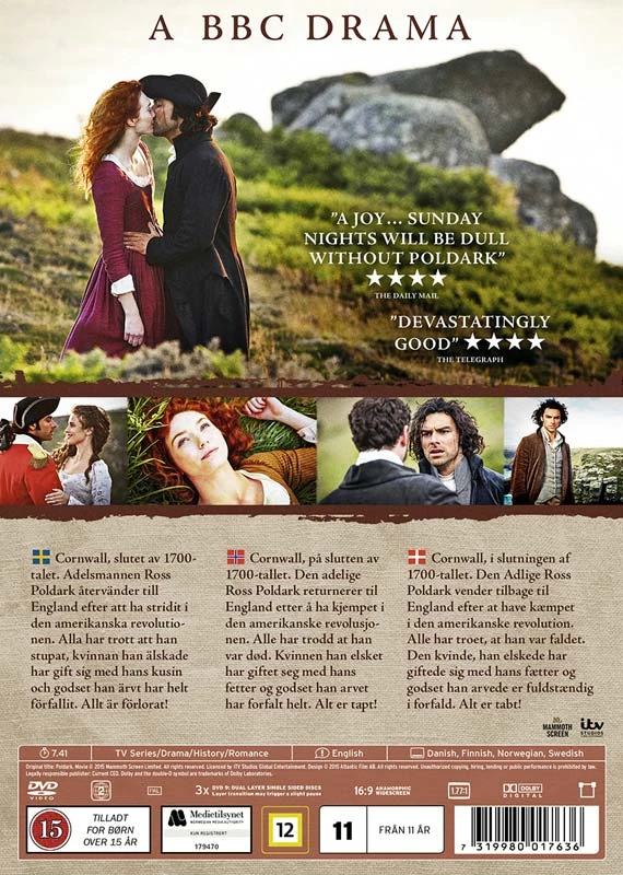 121 Poldarkas: 1 sezonas (3 diskų)