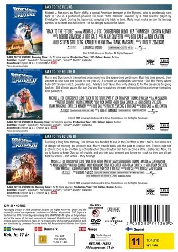 122 Atgal į ateitį 1-3 dėžutė - DVD