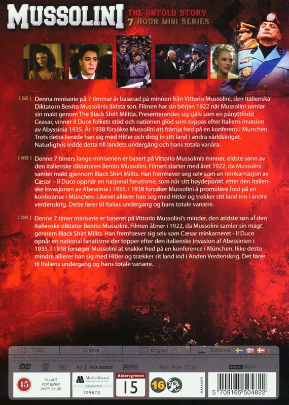 131 Musolinis. Nepapasakota istorija – 4 DVD rinkinys mini serialui