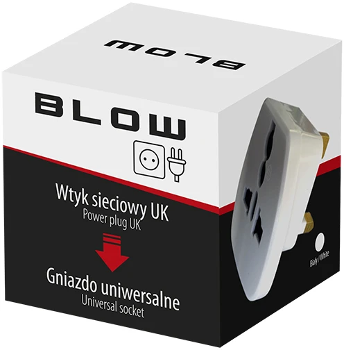 Blow Perėjimas iš EUR į USA/UK kištuką su įžeminimu 13A