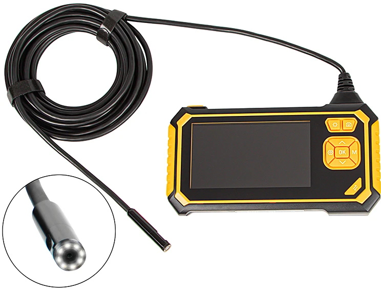 Blow Endoskopinė vieno objektyvo kamera 8 mm 5 m LCD 4.3 colio