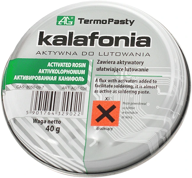 Ag Termopasty Litavimo fliusas - pušų kanifolija 40g