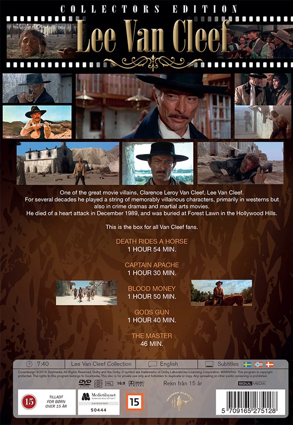 160 Lee Van Cleef kolekcija (5 diskų rinkinys)