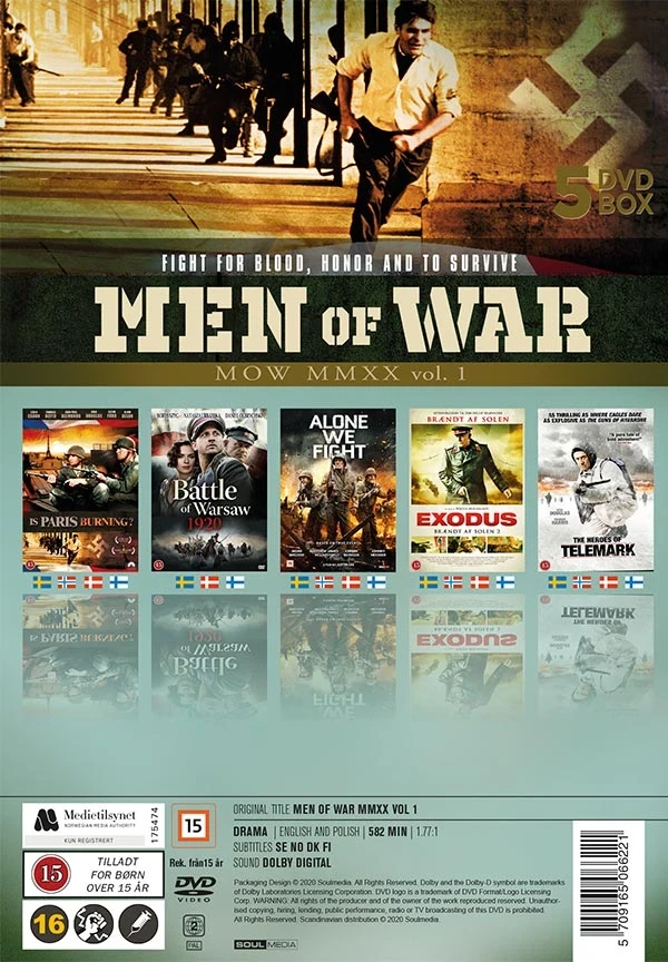162 „Men of War“ 1 dėžutė (5 diskų)