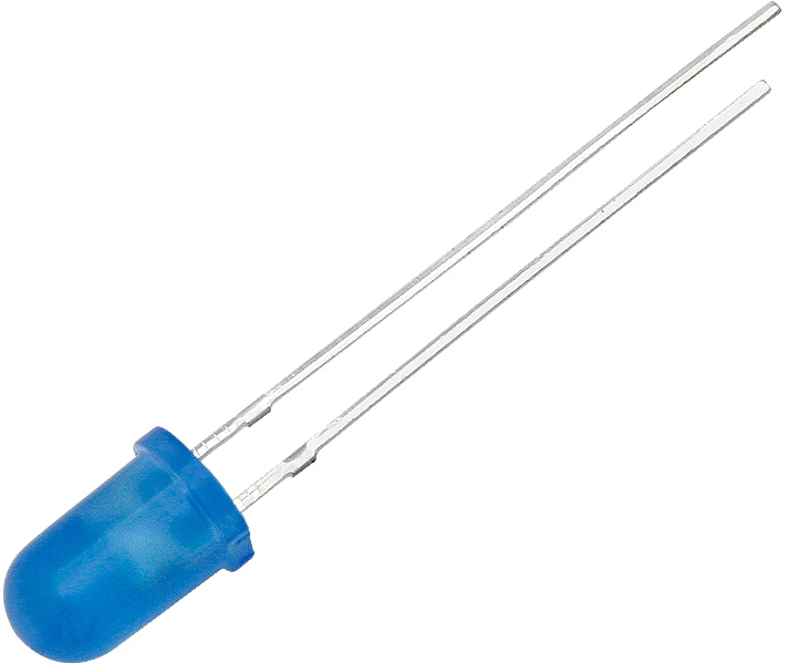 Blow LED diodas 5 mm ( MĖLYNAS matinis )