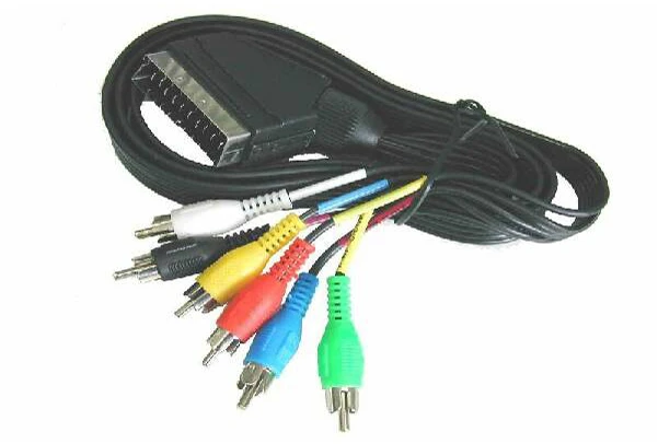SCART į 6 RCA kabelis 1.5 m