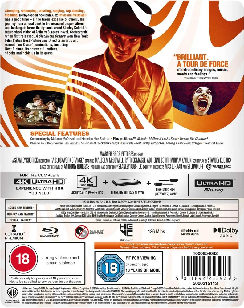 175 „CLOCKWORK Oranžinis“ PLIENINĖ KNYGELĖ – riboto leidimo