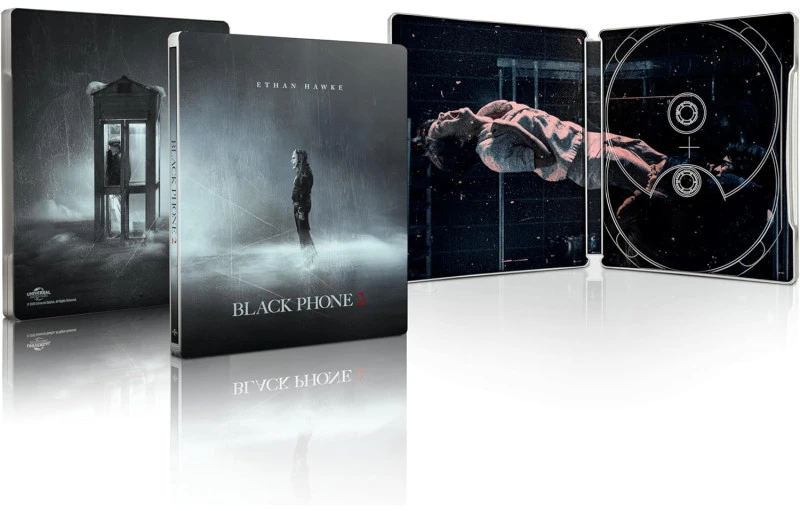 175 „Juodas Phone 2“ (2025 m.) „Steelbook“ (4K UHD + „Blu-ray“) riboto leidimo