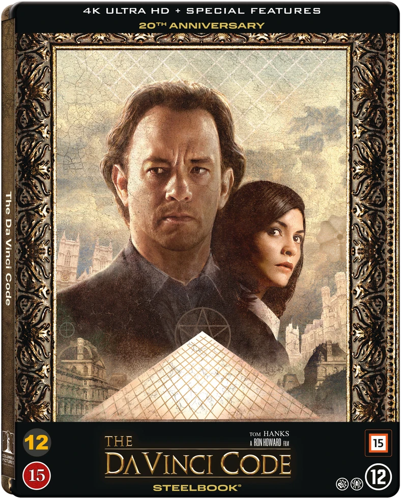 194 „Da Vinčio kodas“ – plieninė knyga, 3 diskai (4K UHD + BD)
