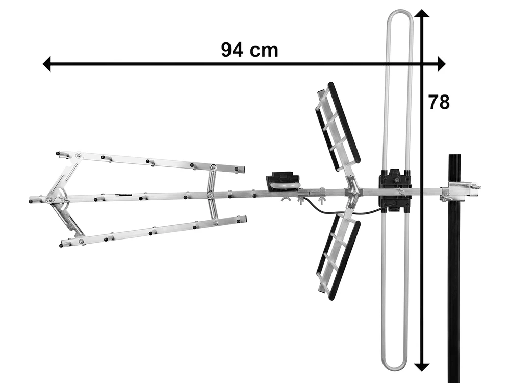 Blow Pūskite anteną DVB-T ATD27S VHF/UHF MUX8