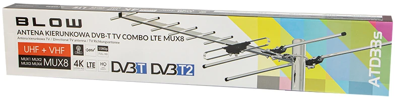 Blow Pūskite DVB-T anteną ATD33S VHF/UHF MUX8