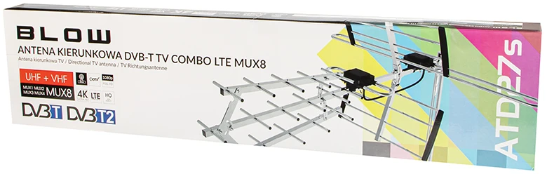 Blow DVB-T antena ATD27S VHF/UHF MUX8 pasyvi 10 paketų