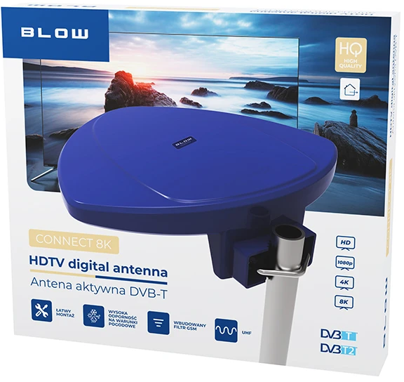 Blow DVB-T CONNECT 8K aktyvi lauko antena