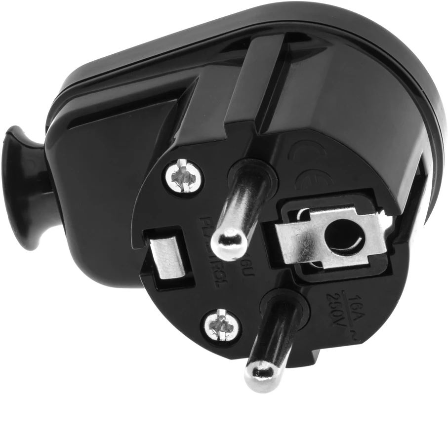 2162# Kištukas wt-16 kampinis juodas